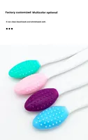 Brosse exfoliante double face en silicone pour les lèvres, nettoyant doux pour points noirs du nez, gommage exfoliant, outil de beauté pour masque et maquillage