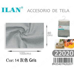 Accessorio in Tessuto Ilan 100x80 Cm Grigio, Arredamento Casa, Tessile Decorativo - Product Image 1