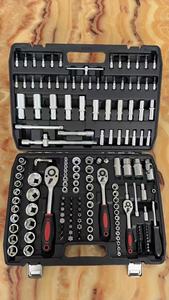 Juego de Herramientas de Reparación Automotriz BNMJ de 216 Piezas, Acero al Cromo Vanadio, Fuente de Alimentación Manual, Juego de Llaves de Tubo Combinadas de 1/4 Pulgadas, Estuche Rígido, OEM - Product Image 3