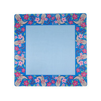 Tapis de mahjong américain de luxe, design oiseaux et fleurs, antidérapant, imperméable, pliable, 31,5x31,5 pouces