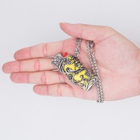 Collier pendentif homme fabriqué en usine, étui à briquet creux de nouveau design avec briquet intégré et bloc-notes