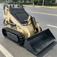 Chargeuse sur chenilles cellulaire automatique à chargement frontal avec moteur Kubota pour le mélange léger de ciment et de matériaux de construction, haute efficacité