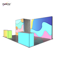 Mostrador de Recepción Moderno para Salón de Belleza, Blanco, Luminoso, Portátil, con Luz LED, para Exhibición y Registro