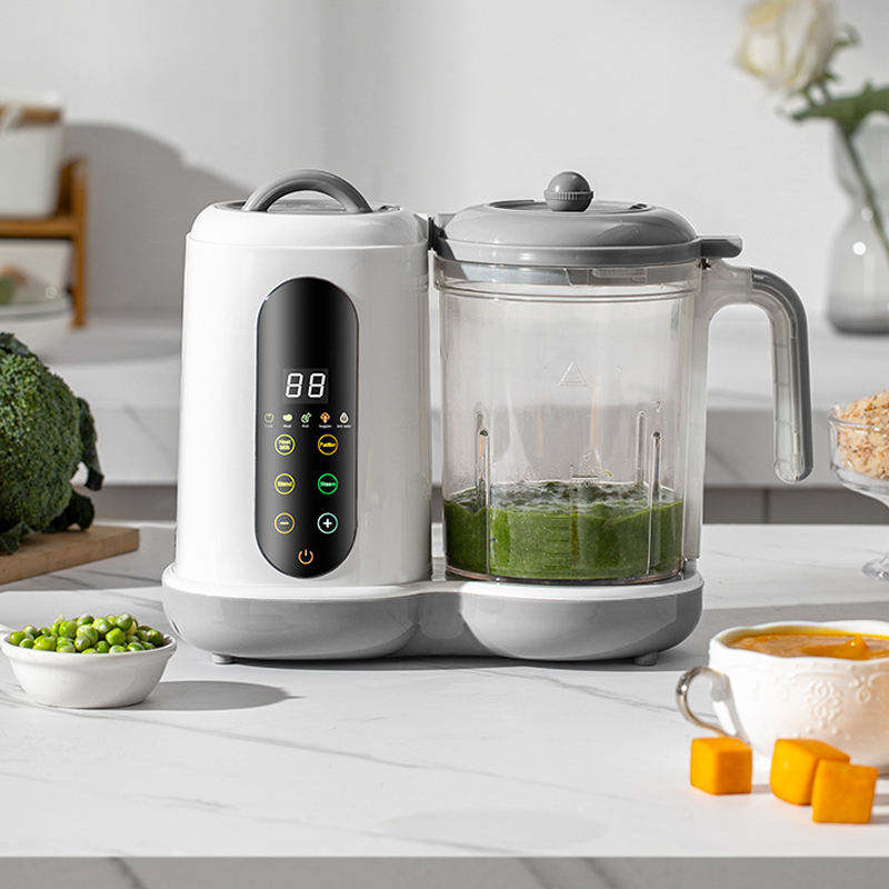 Multifunctional Electric Baby Food Processor with Milk Warmer and Juicer Functions 450W 400ml Capacity Plastic Housing
