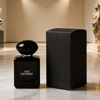 Scatola di Imballaggio in Carta Rigida per Bottiglia di Profumo in Vetro con Logo Personalizzato, Contenitore Vuoto Ricaricabile da 30ml 50ml 100ml, Confezione Regalo
