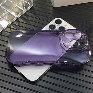 Custodia per telefono con paraurti di lusso viola verde e ricci per <span class=keywords><strong>iPhone</strong></span> 16 Pro Max 15 14 <span class=keywords><strong>11</strong></span> Pro <span class=keywords><strong>Cover</strong></span> in <span class=keywords><strong>Silicone</strong></span> morbido <span class=keywords><strong>trasparente</strong></span> antiurto - Product Image 3