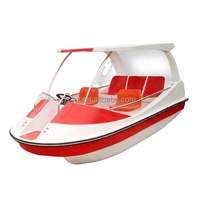 Bateau électrique en fibre de verre à grande vitesse pour cinq personnes, disponible à la vente, barbecue électrique, bateau ponton d'aventure, flotteur de rivière
