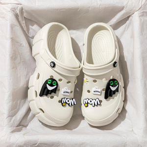 Chaussures plates à plateforme pour femmes, nouveau style d'été, chaussures d'extérieur, pantoufles, sensation de rembourrage, bout fermé, semelle épaisse, augmentation de la taille - Product Image 3