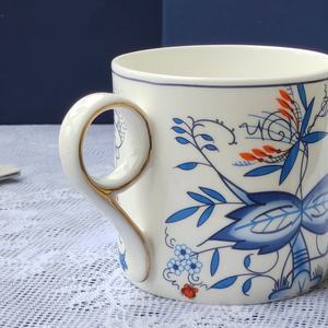 Taza de Porcelana China Ecológica con Diseño Creativo de Cebolla Azul, Apta para Lavavajillas, 260 ml, Contenedor de Alimentos para Oficina y Hogar - Product Image 2