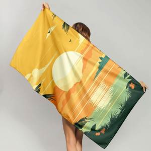 Toallas de Natación Rectangulares Personalizadas de Fibra Ultrafina de 240 g/m² con Estampado Animal, de Secado Rápido y Ecológicas para Viajes - Product Image 2