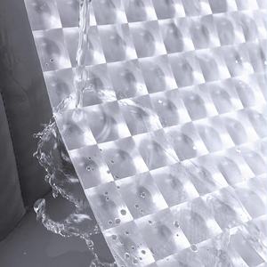 <span class=keywords><strong>Rideau</strong></span> <span class=keywords><strong>de</strong></span> <span class=keywords><strong>douche</strong></span> EVA à motif 3D <span class=keywords><strong>de</strong></span> haute qualité avec 12 crochets en plastique <span class=keywords><strong>transparent</strong></span> étanche pour salles <span class=keywords><strong>de</strong></span> bain - Product Image 4