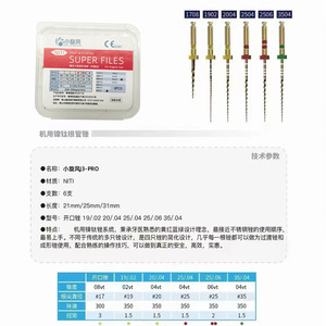 Lima de Endodoncia de Níquel-Titanio de Grado Médico M3, Ampliación Dental, Conicidad 04/06, Activación Manual, Herramienta de Acero - Product Image 2