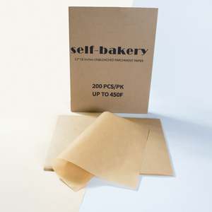 Feuilles de papier sulfurisé double face enduites de silicone, résistantes à la graisse et au feu, personnalisées pour usage alimentaire domestique - Product Image 3