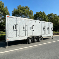 Remorque de toilettes portables d'extérieur pour mariages, fêtes et événements – Unité de toilettes mobiles pour la location et l'utilisation sur site