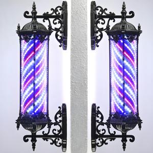 Insegna Luminosa LED Rotante per Barbiere, Stile Classico e Vintage, per Salone di Parrucchiere - Product Image 2