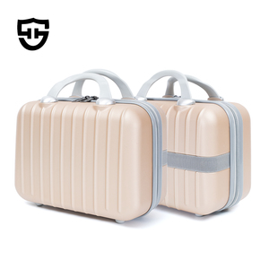 Bolsa organizadora de maquillaje portátil de 14 <span class=keywords><strong>pulgadas</strong></span>, Mini bolso de mano, estuche de equipaje de carcasa dura para viajes, ABS Unisex para niños - Product Image 1
