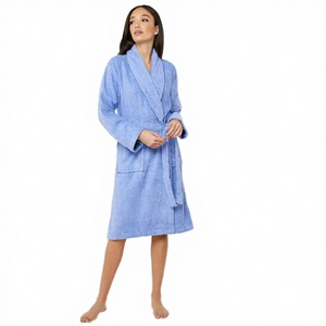 Peignoir d'hôtel en coton biologique, long et léger, pour homme et femme, vente en gros du fabricant - Product Image 3
