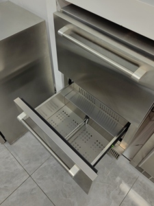 NE-359-12 145L Dual Temperature Under Counter <b>Drawer</b> Fridge for Home Bar Hotel Wine Beverage <b>Storage</b> Cabinet - Product Image 5