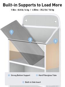 Organisateur de rangement suspendu robuste pour placard, à suspendre sur la porte, avec 10 poches, vente en gros d'usine - Product Image 4