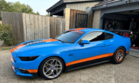 Jantes de style OEM ODM, répliques de jantes de course 17*10J 18*11J avec Beadlock, en alliage chromé, roues forgées pour voitures particulières Ford Mustang GT. S650