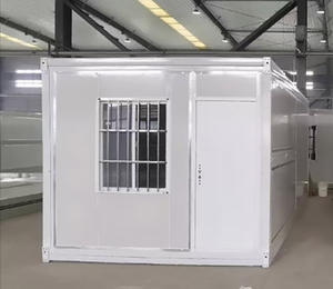 Casa contenedor plegable prefabricada con estructura de acero barata a prueba de huracanes casa portátil prefabricada impermeable Maison Conteneur - Product Image 1