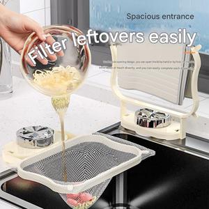Colador de cocina grande con ventosa, de plástico ABS, duradero, apto para lavavajillas y horno, ecológico, para residuos de comida - Product Image 3