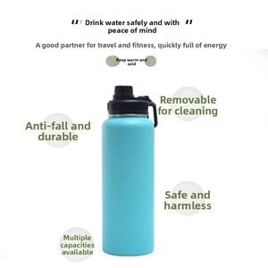 Termo de Gran Capacidad de Acero Inoxidable 304, Botella de Agua Anticaída Reforzada, Jarra de Agua Deportiva <span class=keywords><strong>para</strong></span> Exteriores con Asa - Product Image 4