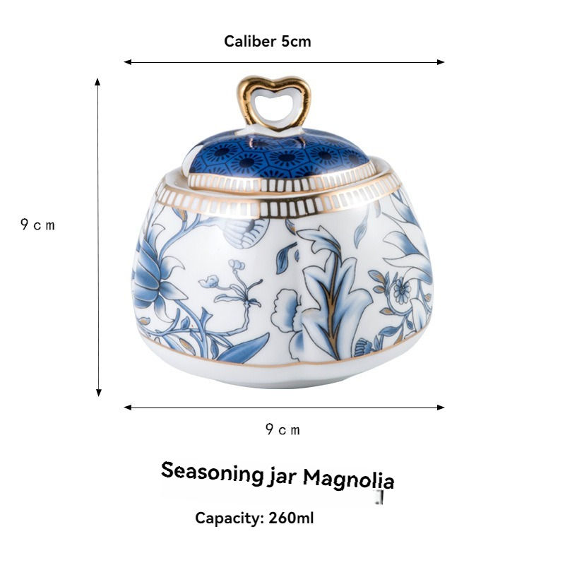 ขวดเครื่องปรุงรส สีฟ้า+ขาว