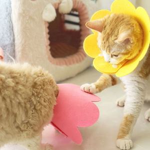 Elizabethaan Halsband Kat Huisdier Halsband Lichtgewicht Vilt Headcover Post-Op Herstel Anti-Likken Verstelbare Kraag Huisdier Accessoires - Product Image 6