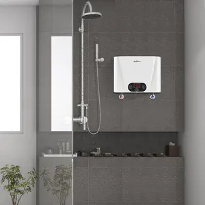 Touch screen 5500W 220v elettrico istantaneo bagno portatile termo electrico para ducha riscaldatore di acqua tamburo