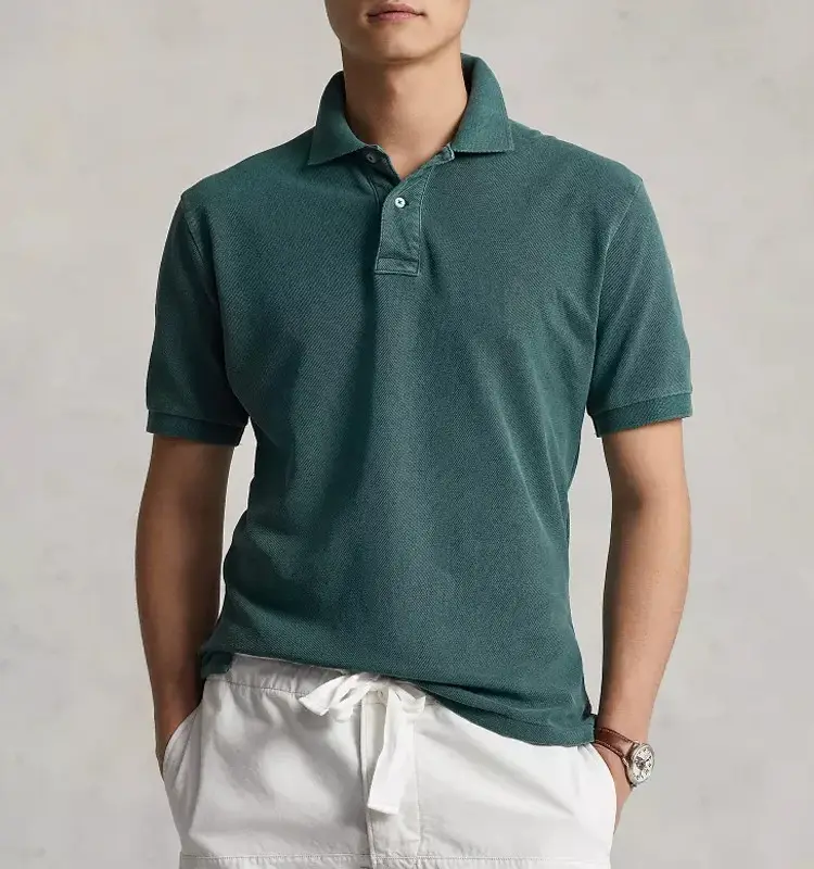 Polo de Golf de cáñamo orgánico Natural para hombre, camisa de diseño personalizado, ropa ecológica de verano