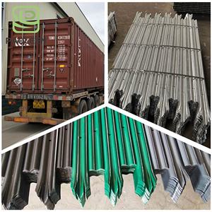 Belle clôture de sécurité en palissade en béton préfabriqué en acier Prix Clôture à poteau tranchant en forme de W de haute qualité - Product Image 6