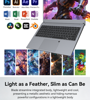 Laptop Empresarial Nueva de 6.ª Generación Intel I7 6600U, 15.6 Pulgadas, Carcasa de Plástico, 8 GB de RAM, 128 GB de SSD, Windows 10/11, Precio de Fábrica al por Mayor