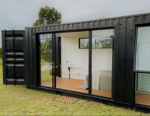 Conteneur maritime en acier 20HQ 40 pieds, appartement/hôtel <span class=keywords><strong>studio</strong></span> avec 1 toilette, panneau sandwich respirant, design postmoderne - Product Image 5