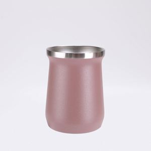 แก้วสแตนเลสสุญญากาศ 8 ออนซ์ 304 ลายตอกแบบพกพา สำหรับกาแฟ ใช้เดินทาง - Product Image 4