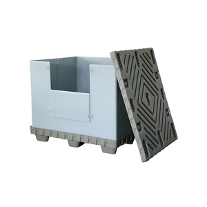 1025*730mm Customized Size <b>Plastic</b> Bulk <b>Box</b> Safe <b>Stacking</b> <b>Plastic</b> Gaylord Shipping <b>Box</b> for Construction Industry - Product Image 4