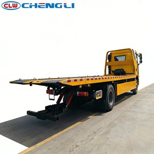 Camion de dépannage semi-remorque Foton 15 tonnes, entre-essieux 5800 mm, plateau en fer, véhicule de récupération jaune pour le sauvetage en cas de panne routière - Product Image 6