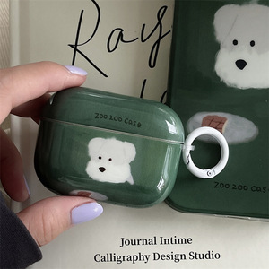 Étui pour écouteurs AirPods Pro 3 2 1, couleur unie à pois, pour AirPods 4 3 2 1, housse de protection pour écouteurs sans fil Bluetooth - Product Image 3