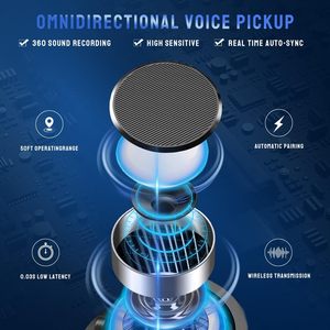 Mini Mic Noise Reduction K15 <b>Wireless</b> Lavalier Recording Lapel Microphone Podcast 3 in 1 Microphone for Liverstreaming Vlog - Product Image 6