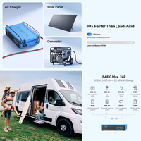 Sistem Tenaga Surya LiFePO4 48V 512kWh untuk RV Off Grid, Dapat Diperluas hingga 122kWh, UL458 untuk Baterai IP65, Output 6000W, Input 5000W