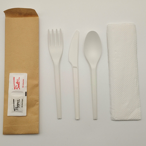Utensilios CPLA al por Mayor Directo de Fábrica, Juego de Tenedores, Cucharas y <span class=keywords><strong>Cuchillos</strong></span> Compostables para Importadores Globales - Product Image 2