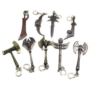 Giochi WOW portachiavi Lich re Frostmourne portachiavi gli anelli dell'orda dell'alleanza in metallo arma ciondolo souvenir accessori 12cm - Product Image 1