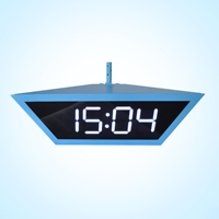 Peralatan Tampilan Waktu Digital LED Indoor Bentuk Khusus Besar Yantai Chijiu, Sinkronisasi NTP, Jam untuk Stasiun/Gimnasium