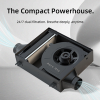 Produit de ventilation silencieux à haut débit d'air, système d'air frais pour la maison avec faible niveau sonore, fonctionnement facile, ventilateur de conduit silencieux en ligne