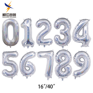 Lớn Lá Bóng Bay Lá Chữ Số Bóng Bay 0123456789 Số Helium Ballon Cho Sinh Nhật Nguồn Cung Cấp Bên Trang Trí - Product Image 4