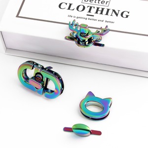 特注カラフルレーザーメッキ亜鉛合金バッグロック女性ハンドバッグ留め金ロック動物形金属ロック - Product Image 3