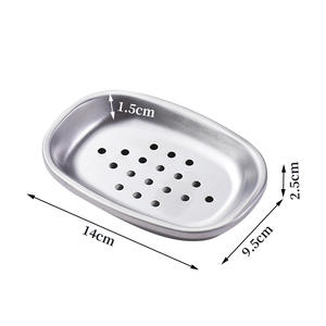 Support mural moderne en acier inoxydable pour savon avec ventouse, étanche, pour salle de bain et hôtel - Product Image 3