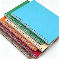 Carnet à spirale double prêt à être expédié, couverture pour designer, livraison rapide, cahier d'exercices vierge épaissi