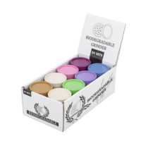 Smoke Shop Broyeur dégradable le plus vendu avec logo personnalisé 55mm-2parts Broyeur d'herbes biodégradables