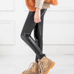 KS3543 2021 nouveau pantalon <span class=keywords><strong>legging</strong></span> en PU pour enfants automne et hiver pantalon en faux <span class=keywords><strong>cuir</strong></span> pour filles - Product Image 5